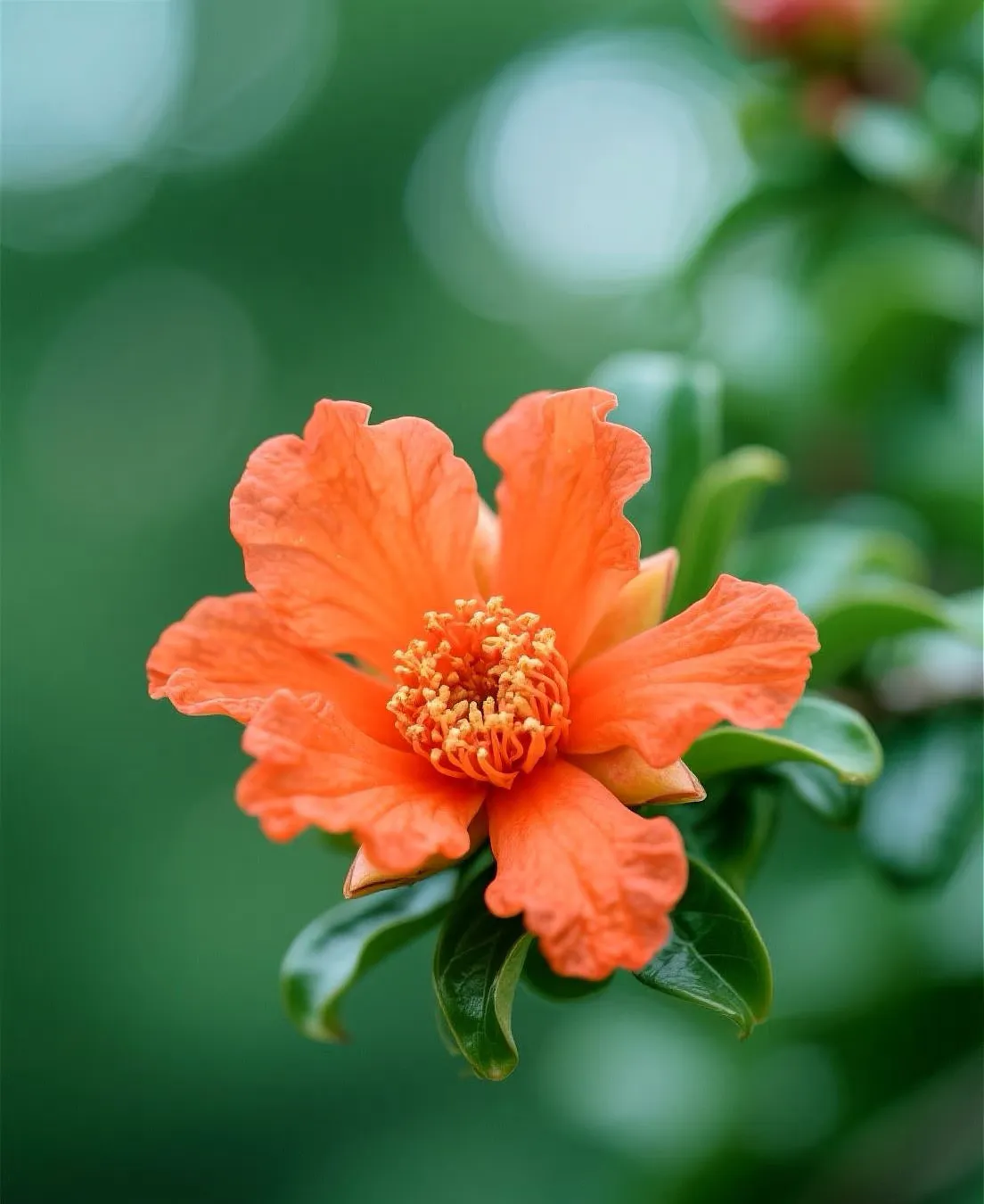 石榴花 花朵特写